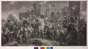 Hendrik IV van Frankrijk in Parijs op 22 maart 1594