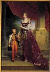 Portret van Marie-Amelie de Bourbon, Prinses van de Twee Siciliën, Hertogin van Orleans (toekomstige Koningin Marie-Amelie)