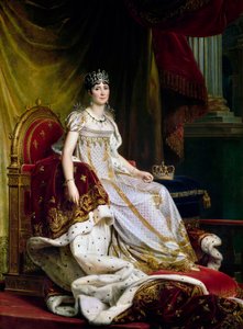 Joséphine de Beauharnais, de eerste vrouw van Napoléon Bonaparte 1763-1814 in kroningskostuum, 1807-1808