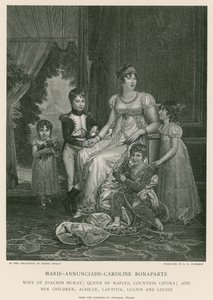 Marie-Annunciade-Caroline Bonaparte door Francois Pascal Simon Gerard