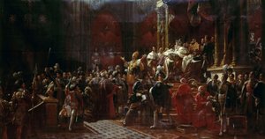 De kroning van Karel X van Frankrijk in Reims, 29 mei 1825