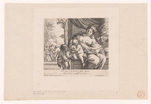 Maria met kind, Johannes de Doper en lam