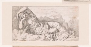 Standbeeld van liggende Cleopatra