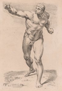 De Borghese Gladiator, vooraanzicht [plaat 26]