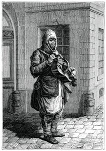 Reizende muzikant, 1885 door Francois Robert Ingouf