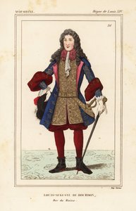 Louis-Auguste de Bourbon, Hertog van Maine door Francois Roger de Gaignieres