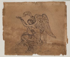 Allegorische figuur met luit, ca. 1825