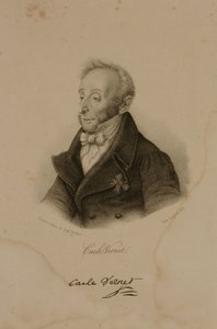 Antoine Charles Horace Vernet, bekend als Carle Vernet (1758-1836) door Francois Seraphin Delpech