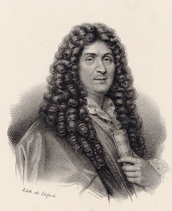 Portret van de componist Jean-Baptiste Lully 1632-1687 door Francois Seraphin Delpech