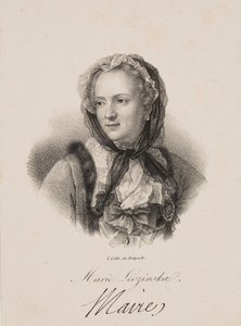 Portret van Maria Leszczyńska door Francois Seraphin Delpech