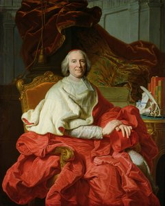 Andre Hercule de Fleury (1653-1743) 1728 door Francois Stiemart