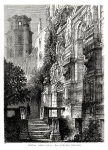 Kasteel van Heidelberg, Duitsland, 1886 door Francois Stroobant