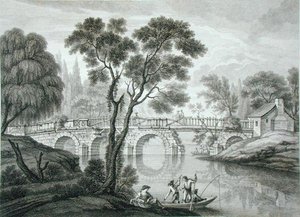 Ontwerp voor een Vervallen Brug voor de Tuin bij Syon House, gepubliceerd 1778