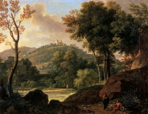 Het platteland rond Florence, Italië, laat 18e begin 19e eeuw