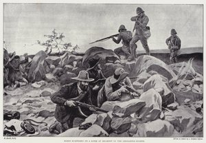 Boeren verrast op een kopje bij Belmont door de Grenadier Guards door Frank (after) Dadd