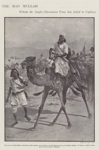 Mohammed Abdullah Hassan, de "Gekke Mullah", Somalische religieuze en militaire leider door Frank (after) Feller