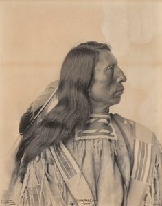Portret van Jack Red Cloud, een Sioux-indiaan, eind 19e eeuw door Frank A. Rinehart