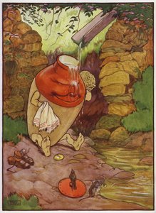 Illustratie voor Old Dame Trot And Her Pig door Frank Adams