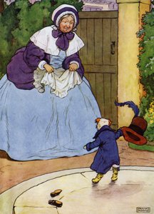 Illustratie voor Old Mother Hubbard door Frank Adams