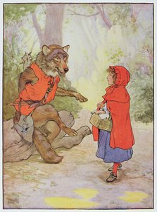 Roodkapje en de Wolf, illustratie uit 