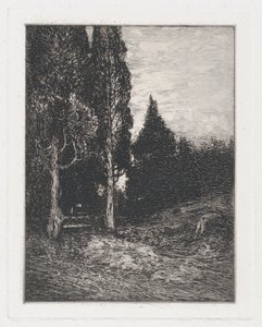 Landschap, ca. 1880-91 door Frank Anderson