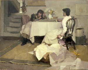 Domino!, 1886 door Frank Bramley