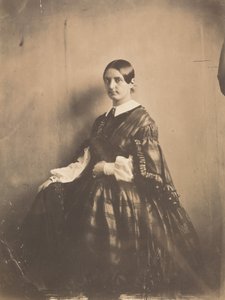 Portret van een vrouw,c. 1850 (foto)