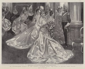 Een Ongepland Effect in de Ontvangstkamer van de Koningin, de Stormloop om Goede Plaatsen te Bemachtigen