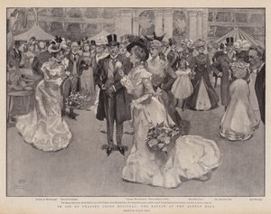 Ten bate van Charing Cross Hospital, de bazaar in de Albert Hall door Frank Craig