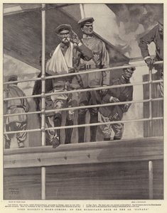Thuiskomst van Lord Roberts, op het orkaandek van de SS Canada door Frank Craig