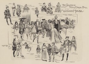 Het kinderbal met verkleedkleding in het Mansion House
