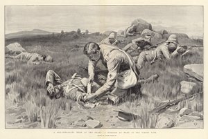 Een Niet-Strijdende Held aan het Front een Chirurg aan het Werk in de Vuurlinie