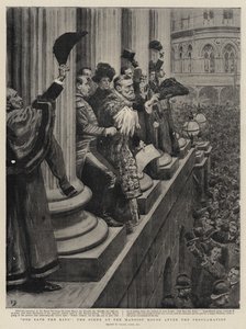 God save the King, de Scene bij het Mansion House na de Proclamatie