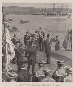 De aankomst van de nieuwe Hoge Commissaris op Kreta door Frank Dadd