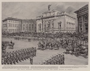 De koninklijke huwelijksfestiviteiten in Rome, de grote troepenparade door Frank Dadd