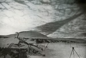De Schaduw van de Mount Erebus op de Wolken, september 1911
