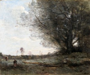 Een landschap in Surrey