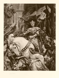 Twee kronen (fotogravure) door Frank Dicksee