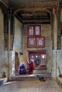 Ontvangstruimte, Memlook Radnau Beys Huis, Caïro, 1873 door Frank Dillon