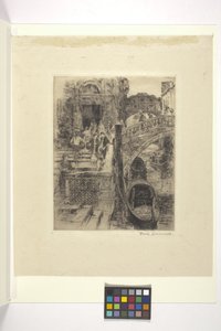 Brug der Zuchten, Venetië (Plaat 1) door Frank Duveneck