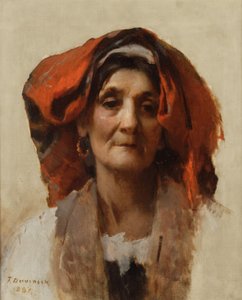 Hoofd van een Italiaanse vrouw