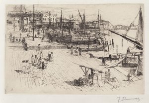 Riva degli Schiavoni, No. 1 door Frank Duveneck