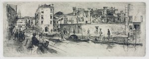 San Trovasso-kanaal, Venetië, 1883