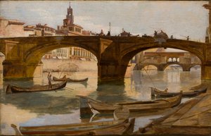 De bruggen: Florence door Frank Duveneck