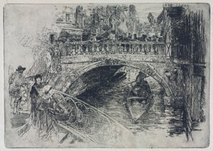 Venetiaanse brug door Frank Duveneck