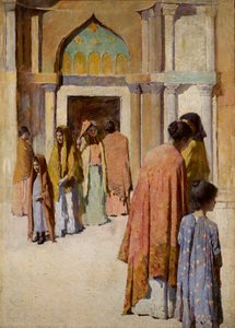 Vrouwen bij de trappen nr. I door Frank Edwin Scott