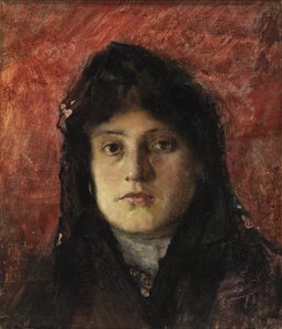 Tete de Femme, ca. 1910 door Frank Edwin Scott
