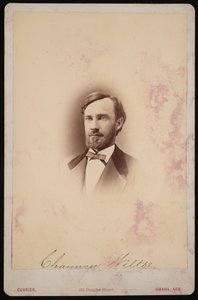 Portret van Chauncey Wiltse 1834-1894, 1875-1876 door Frank F Currier