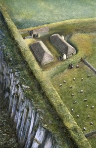 Muur van Hadrianus: Sewingshields Wall, c2e eeuw, c1990-2010 door Frank Gardiner