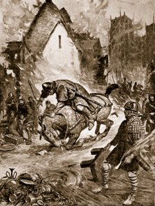 William dodelijk gewond in Mantes, illustratie uit 